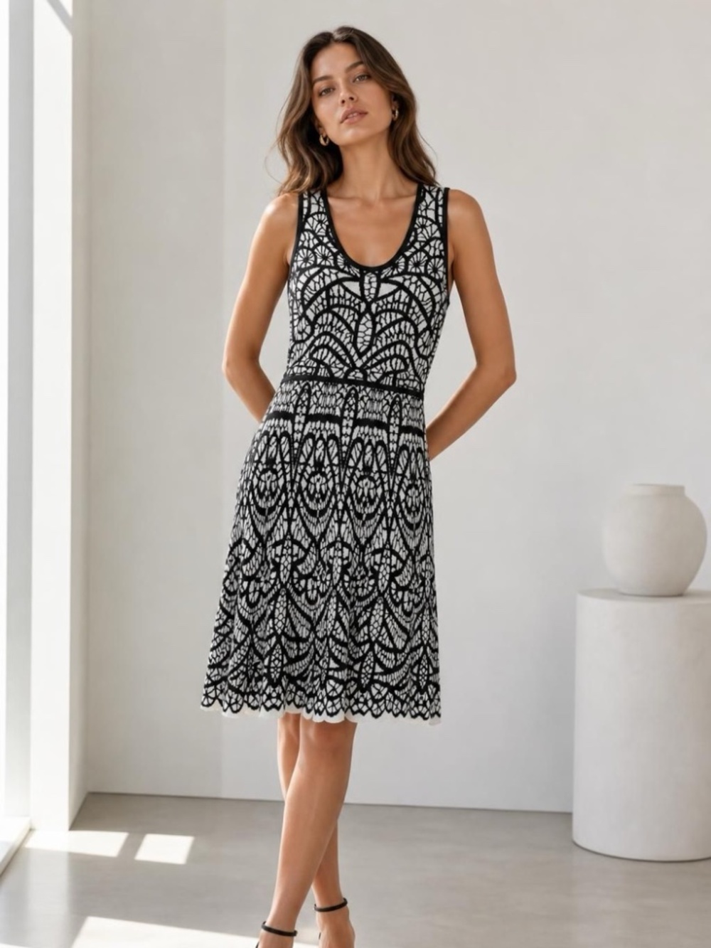 CARMEN Carmen Marc Valvo Sweater Dress